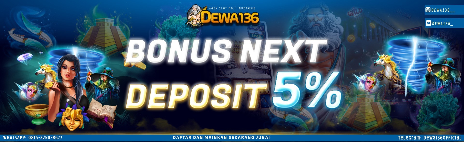 Bonus Next Deposit 5%